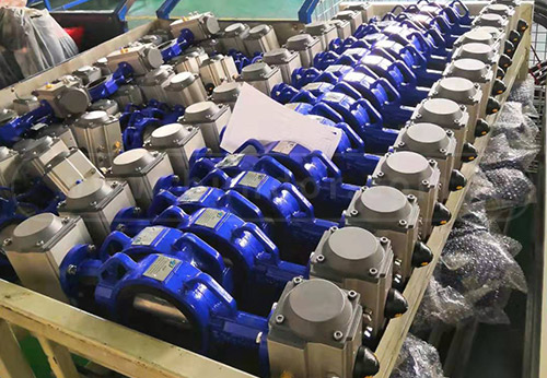 般德閥門氣動蝶閥、電動蝶閥等出口美國